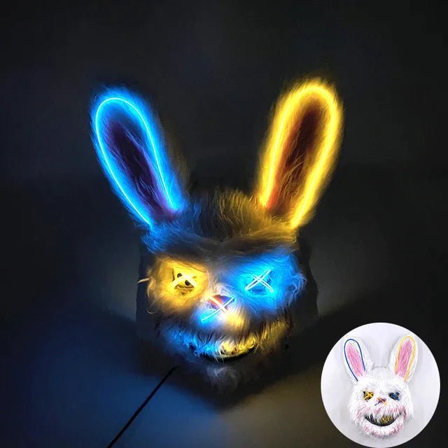 NeonGlow Party Mask with LED Lights for Events