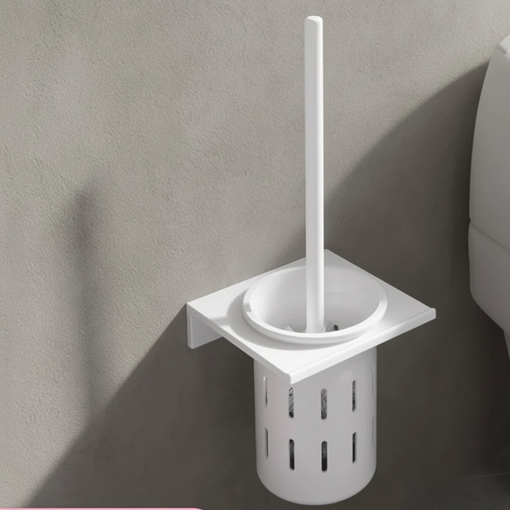 LuxeGold Wall-Mounted Toilet Brush Set for Modern Bathrooms