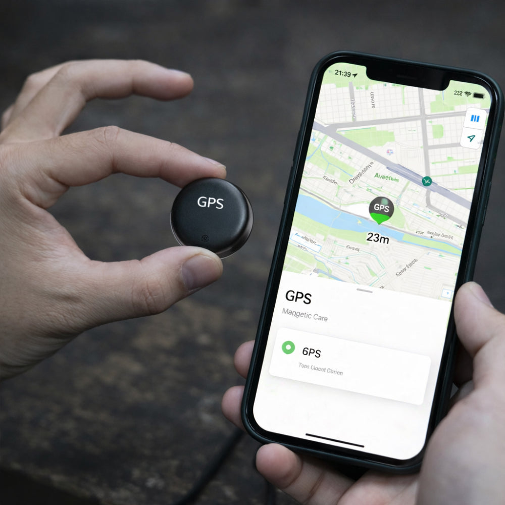 Compact Magnetic GPS Locator for Vehicles and Luggage