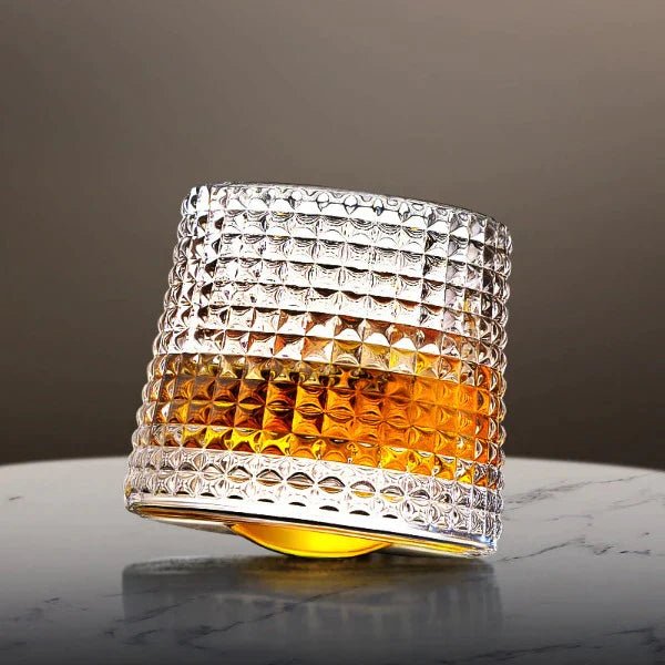 Elegance in Motion: Spinning Whiskey Glasses
