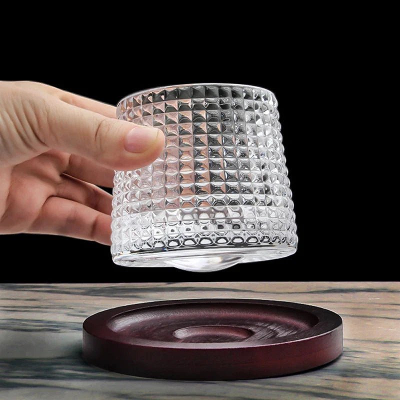Elegance in Motion: Spinning Whiskey Glasses