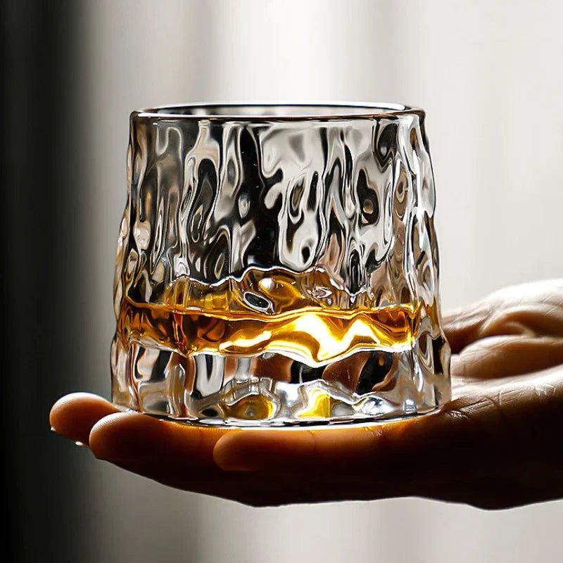 Elegance in Motion: Spinning Whiskey Glasses