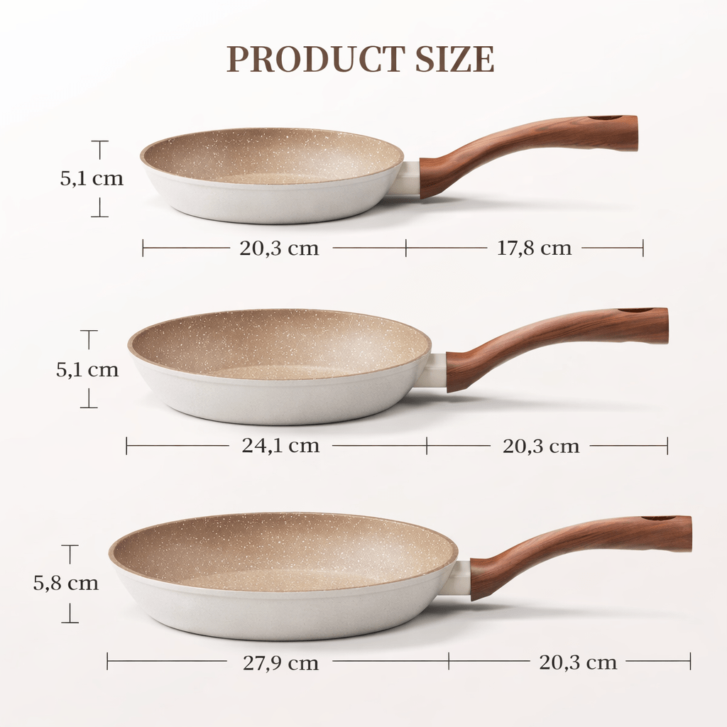 GranitePro Nonstick Aluminum Skillet for Effortless Cooking
