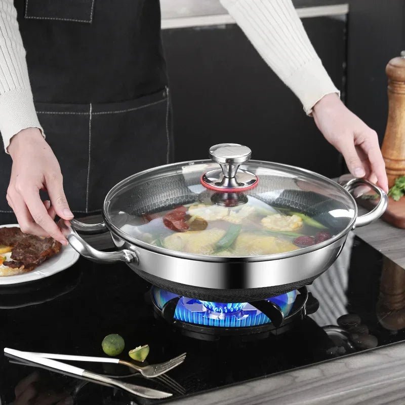 VersaCook 32cm Nonstick Stainless Steel Honeycomb Frying Pan