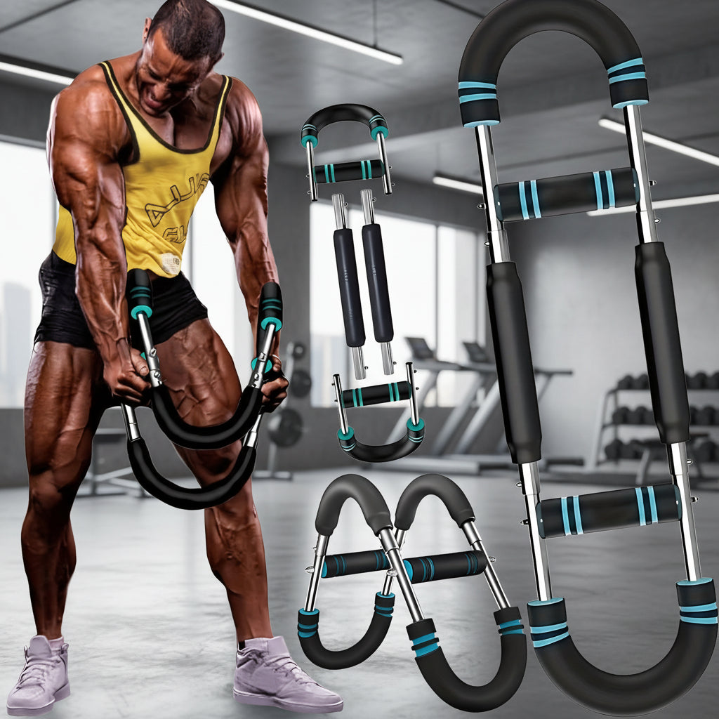 Versatile Steel Arm Trainer with Adjustable Resistance Bands