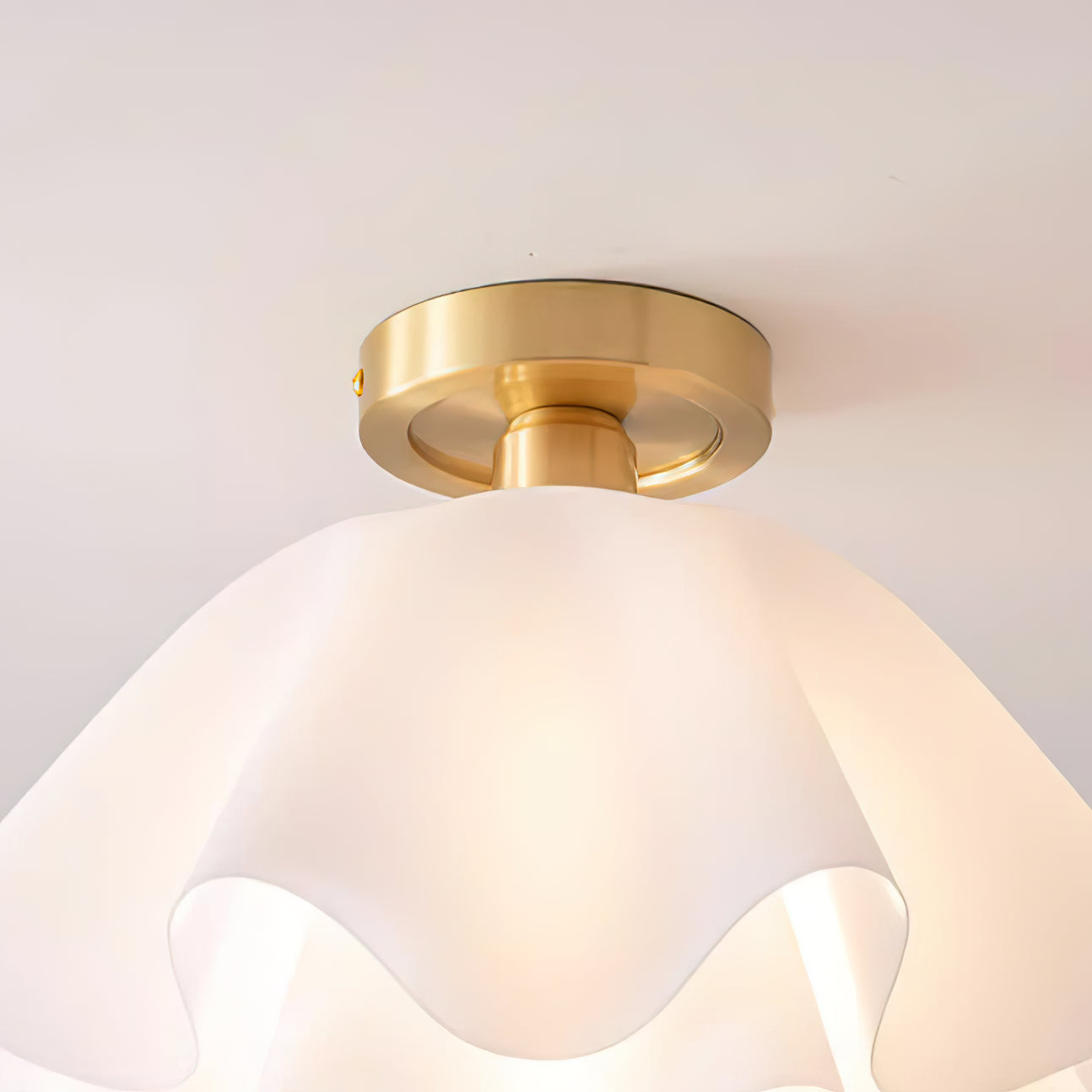 EleganceBeam Modern Ceiling Fixture with Copper Accent