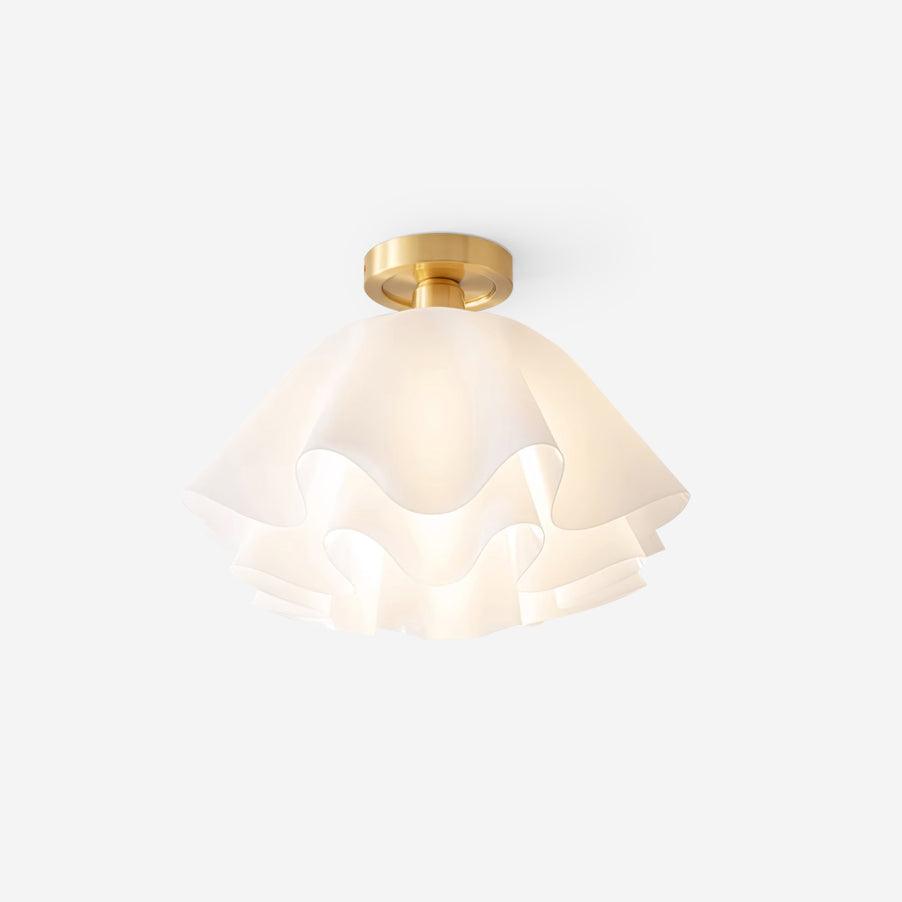EleganceBeam Modern Ceiling Fixture with Copper Accent
