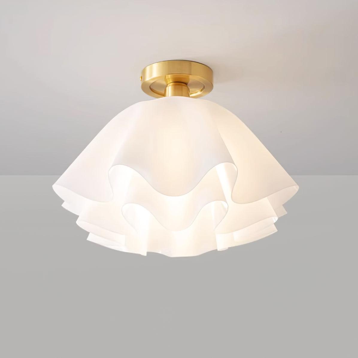 EleganceBeam Modern Ceiling Fixture with Copper Accent