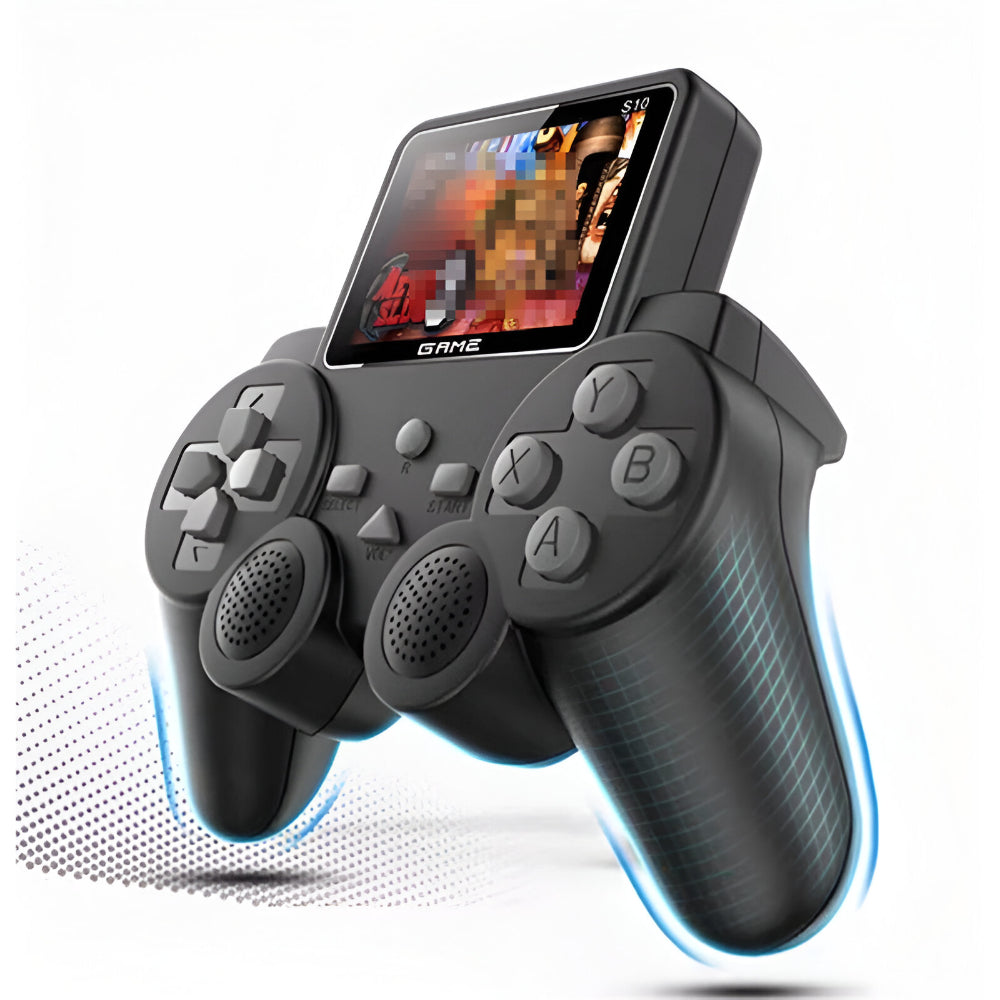 Classic Portable Gaming Console with Wireless Controller Bundle
