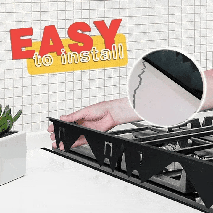 Stainless Steel Stove Gap Filler – Adjustable Fit for Easy Kitchen Installation