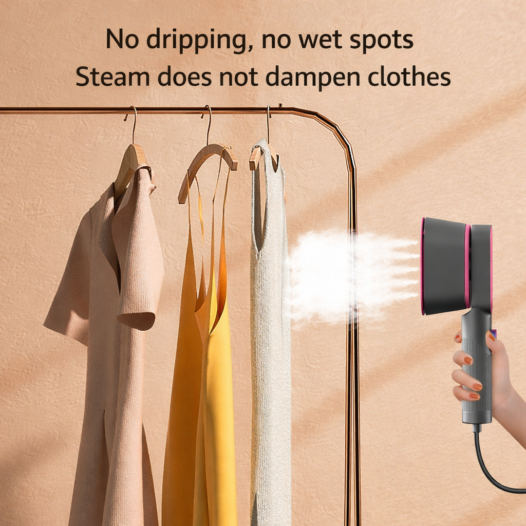 Portable Fabric Steamer for Effortless Travel and Home Care