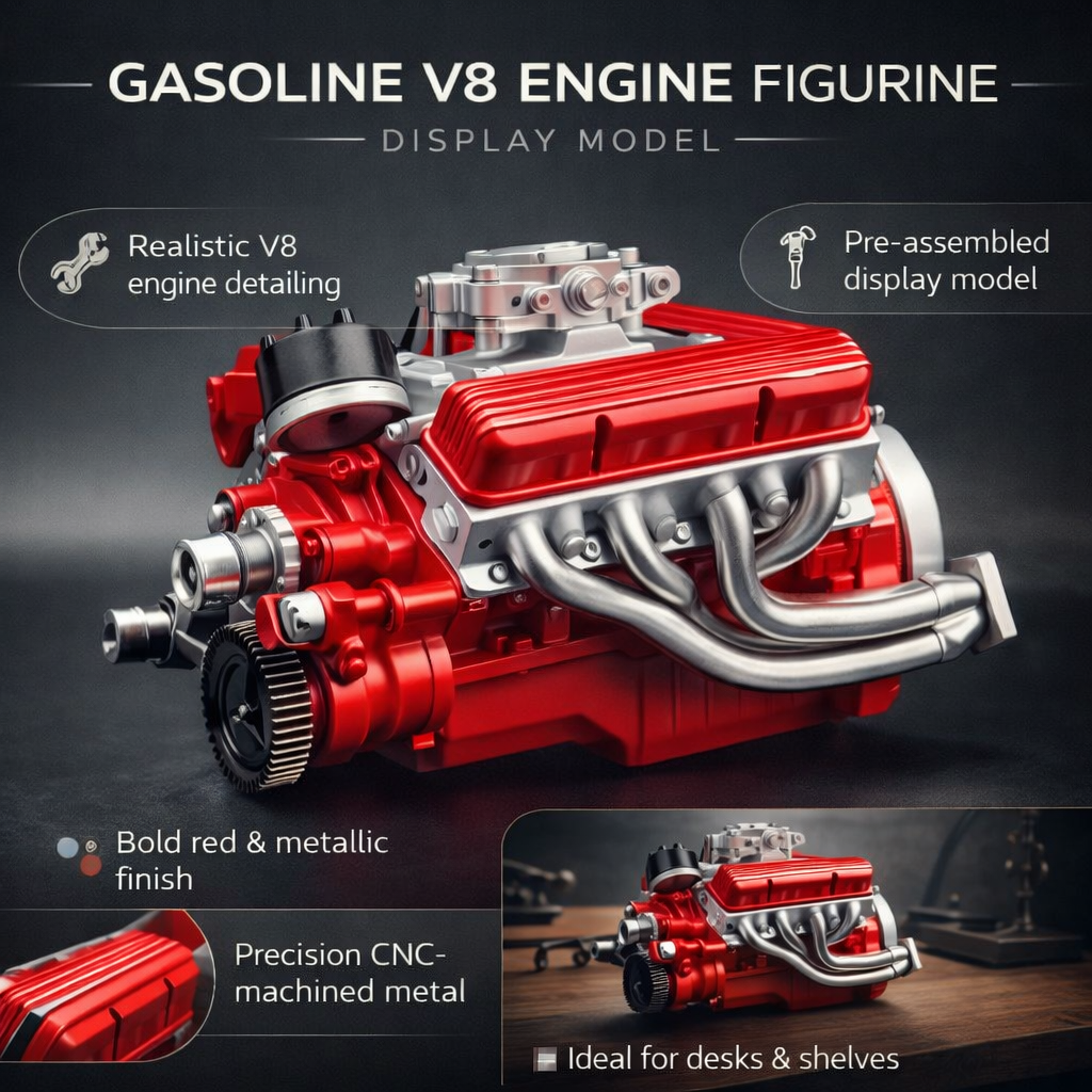 Precision V8 Engine Display Model for Enthusiasts