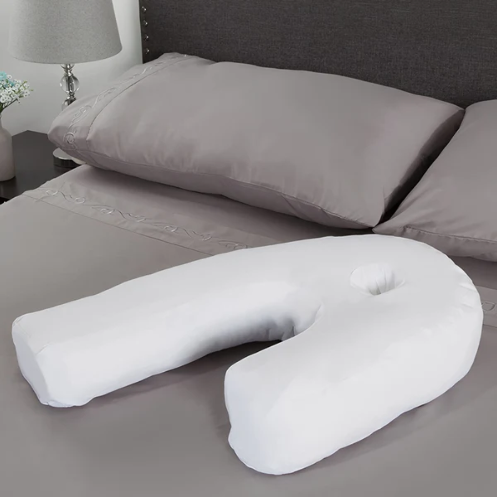 Comfortable Side Sleeper Pillow with Ear Cutout in Memory Foam