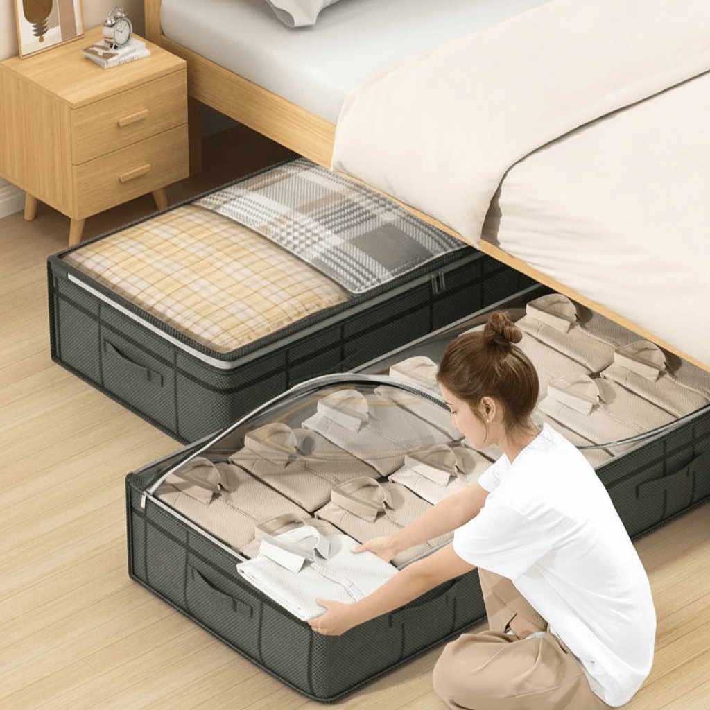 MaxiStore Foldable Underbed Organizer with Spacious Design