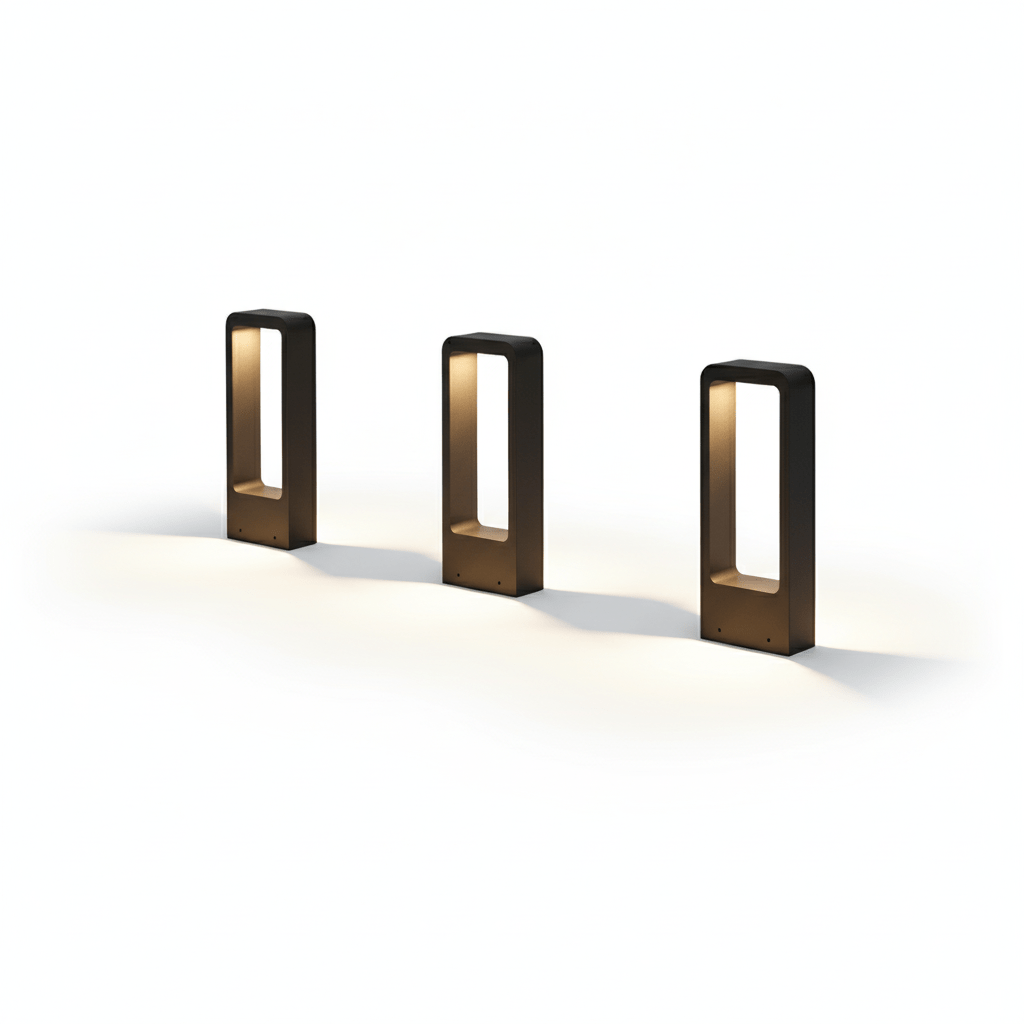 LuxeBeam Solar-Powered Pathway Lights for Gardens