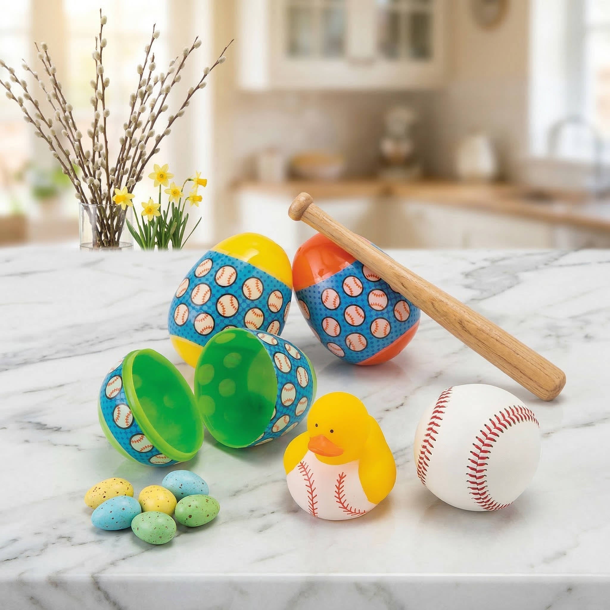 Sporty Duck Surprise Eggs for Fun-Filled Celebrations, Pack of 12