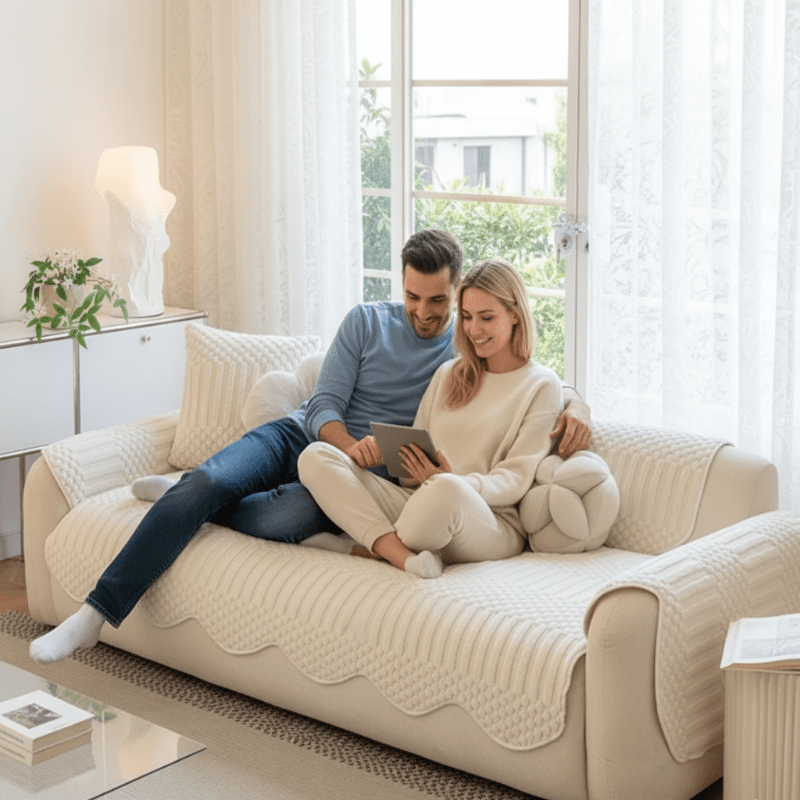 Snug Haven Plush Fleece Sofa Blanket for Ultimate Winter Comfort