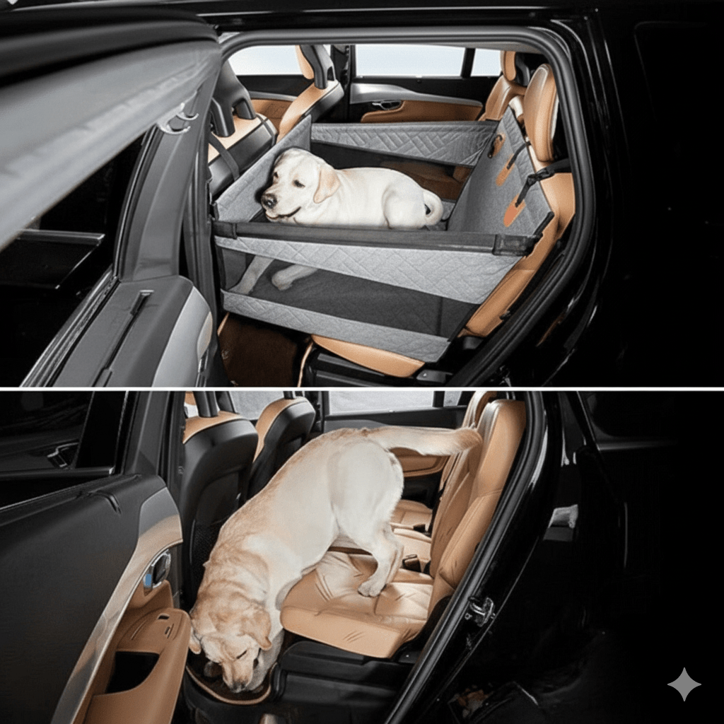 AquaShield Memory Foam Pet Seat Protector for Vehicles