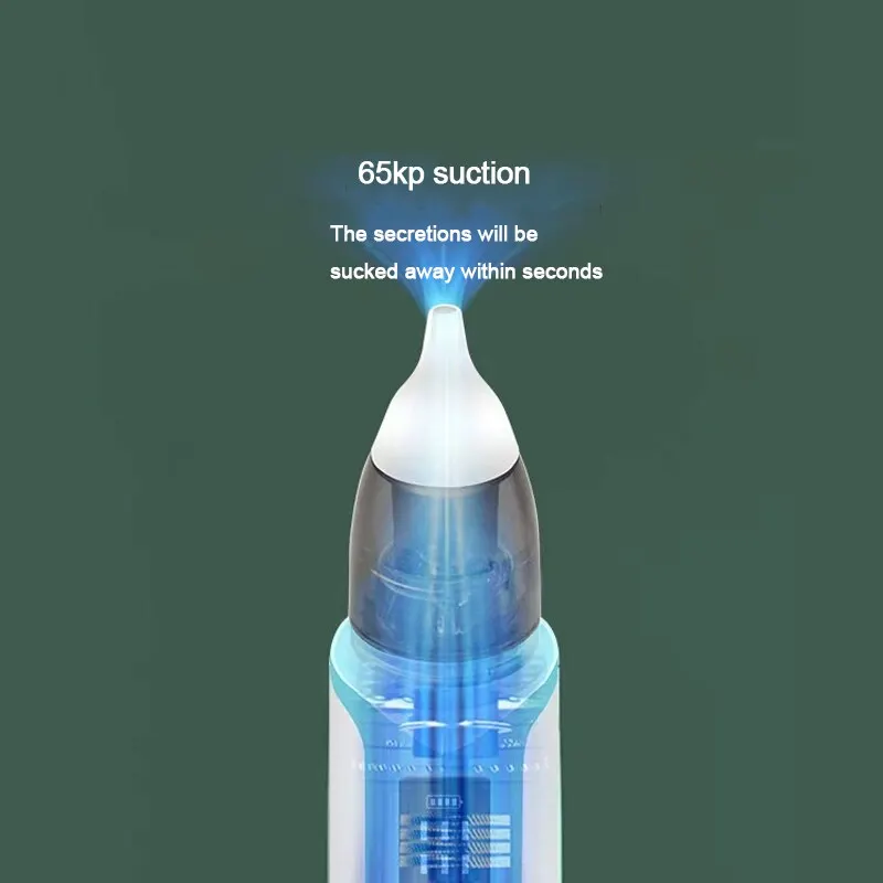 Nasal Aspirator for Infants | Reflux Prevention | 2 Replaceable Tips | USB-C Rechargeable | Silicone Safe for Food