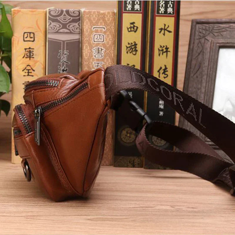 Real Leather Fanny Pack | Spacious Storage & Multi-Functional Travel Design