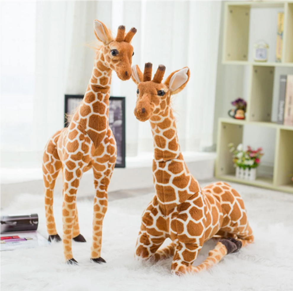 Oversized Plush Giraffe Toy | Realistic Design | Soft Stuffed Animal for Children