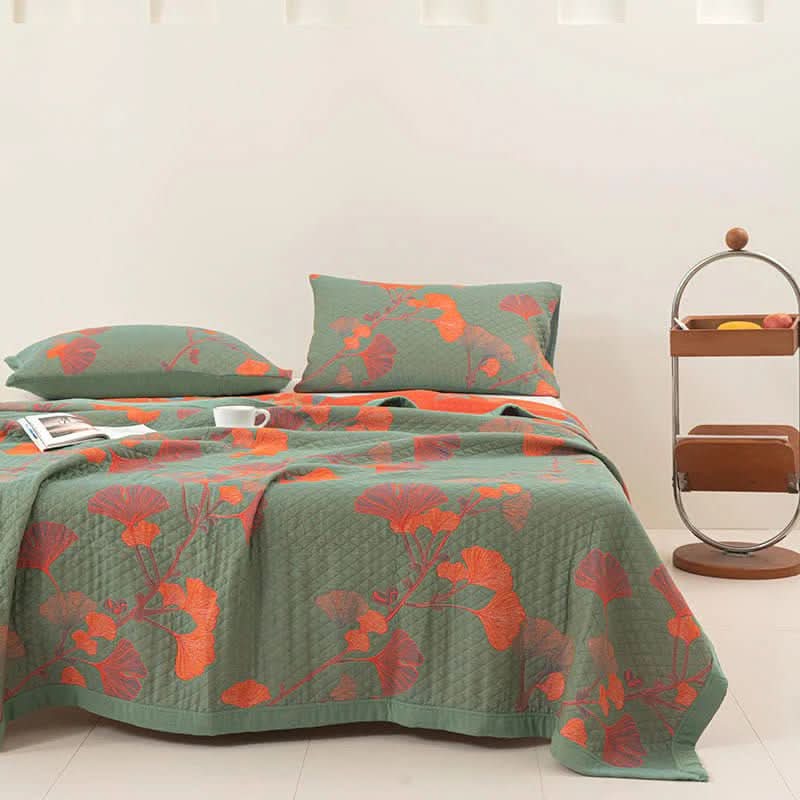 Botanical Bliss Cotton Bedding Set for Year-Round Comfort