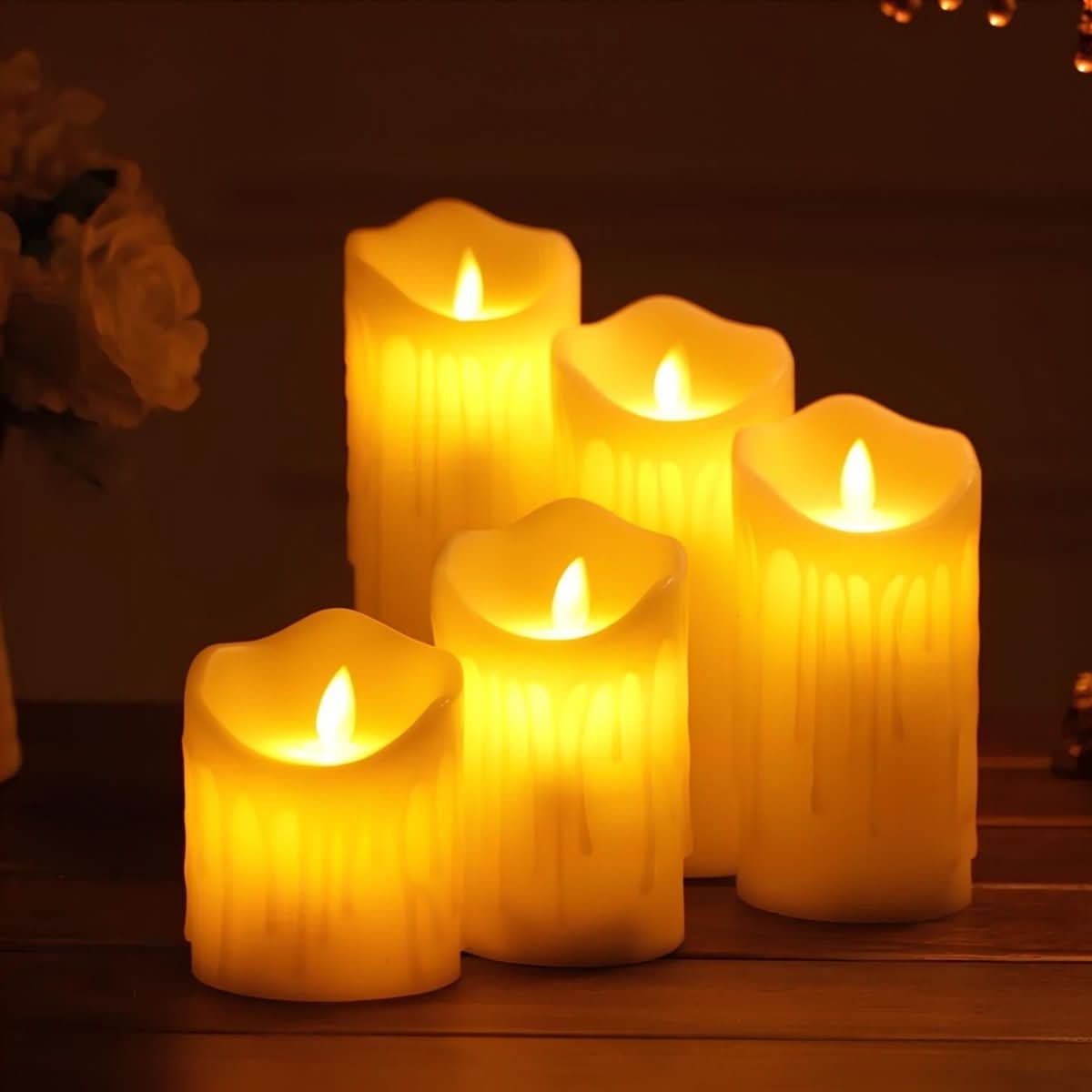 FlickerGlow LED Candles: Safe, Realistic Ambiance for Any Space