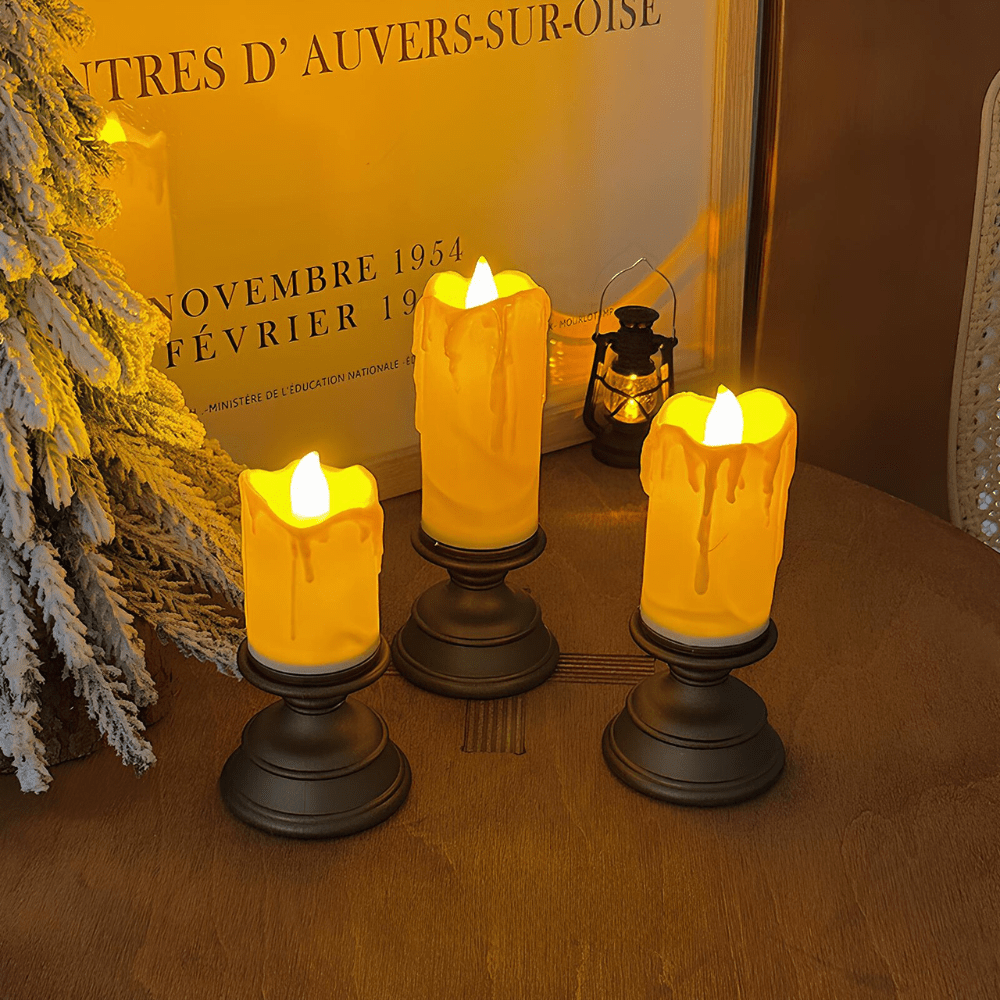 FlickerGlow LED Candles: Safe, Realistic Ambiance for Any Space