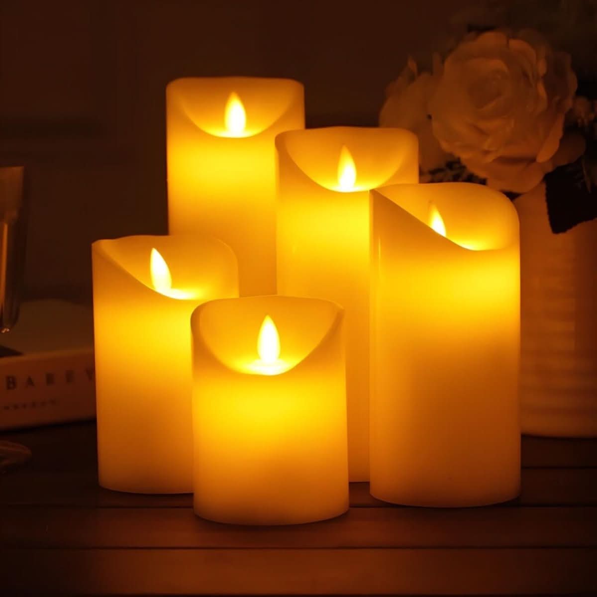FlickerGlow LED Candles: Safe, Realistic Ambiance for Any Space