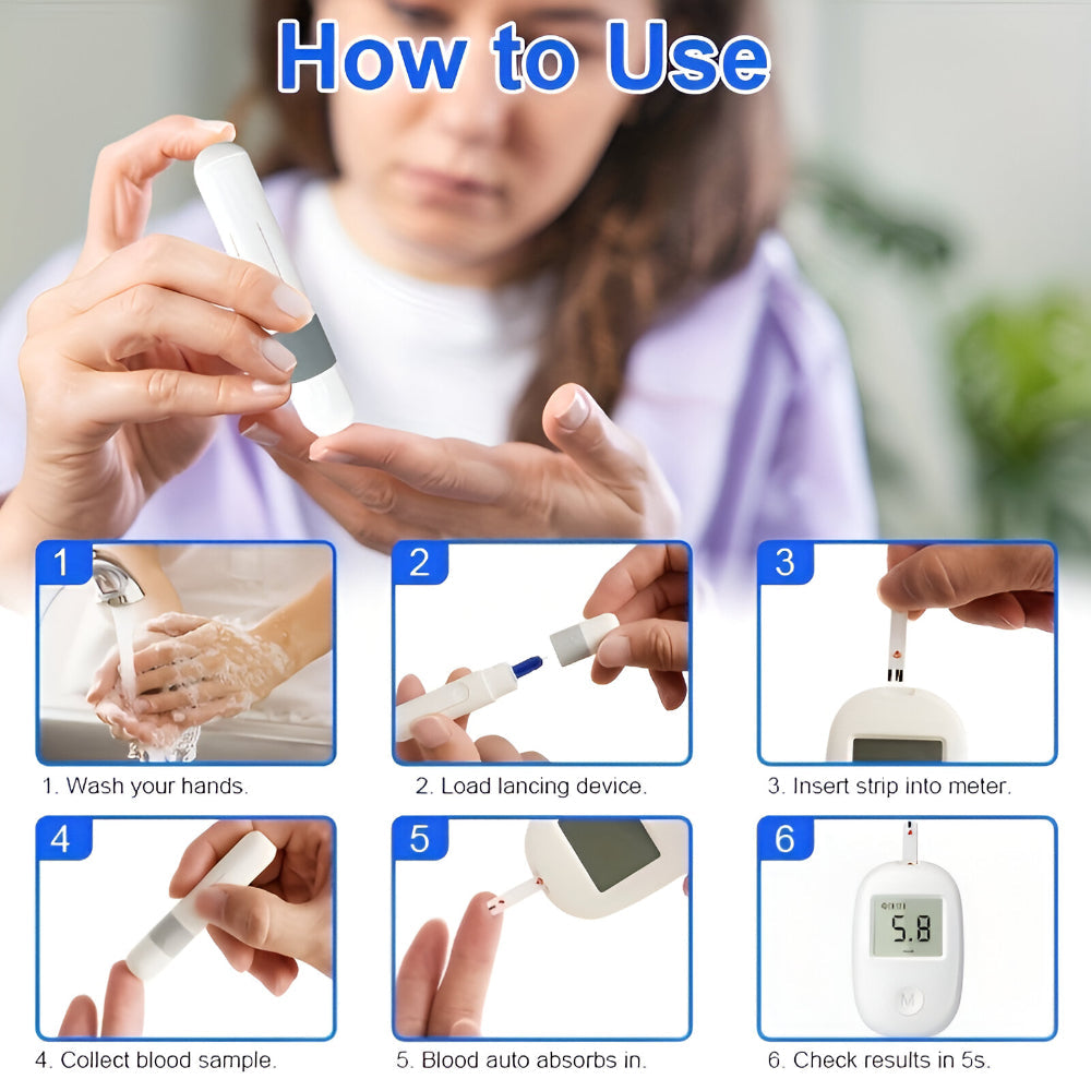 Smart Blood Sugar Tracker with Digital Display
