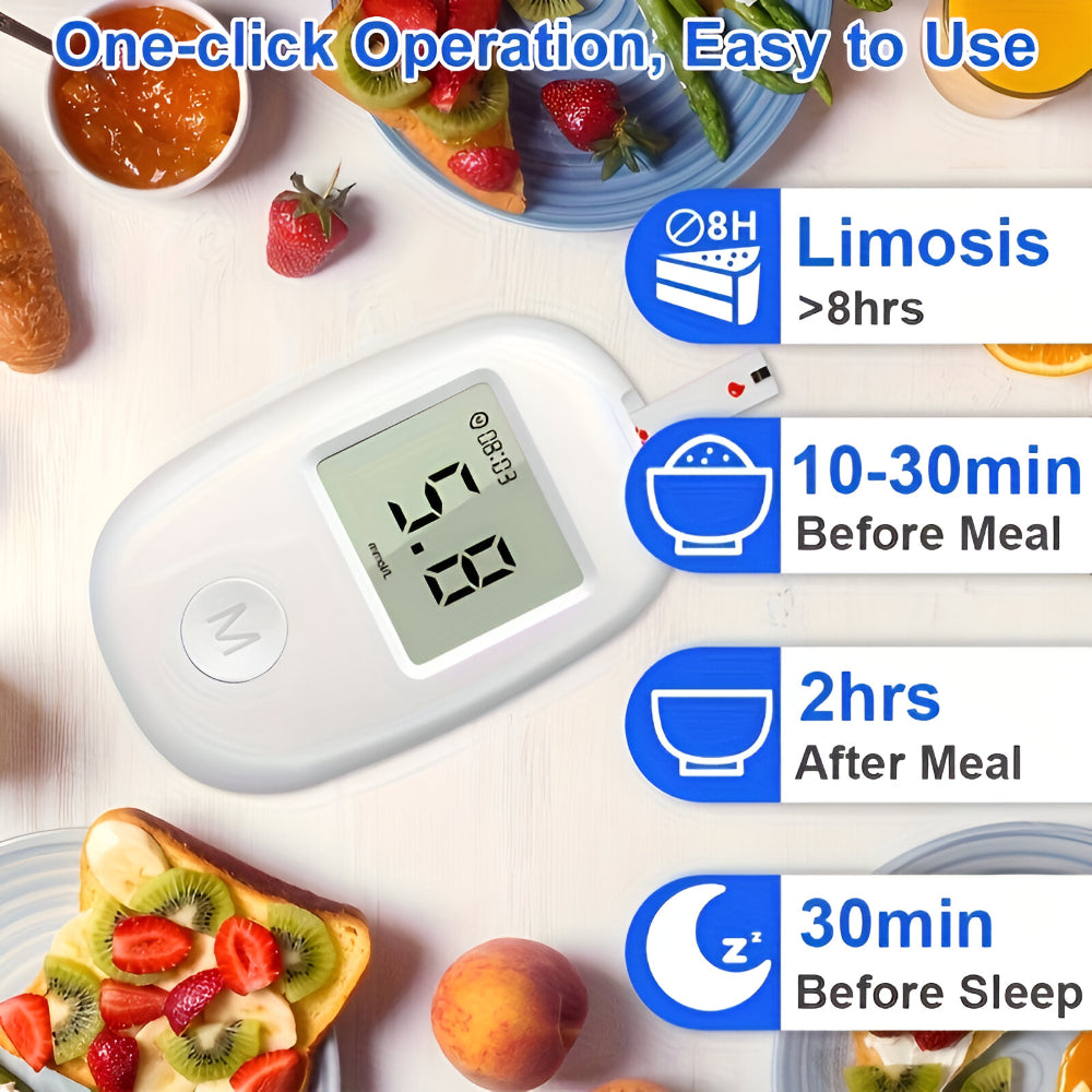 Smart Blood Sugar Tracker with Digital Display