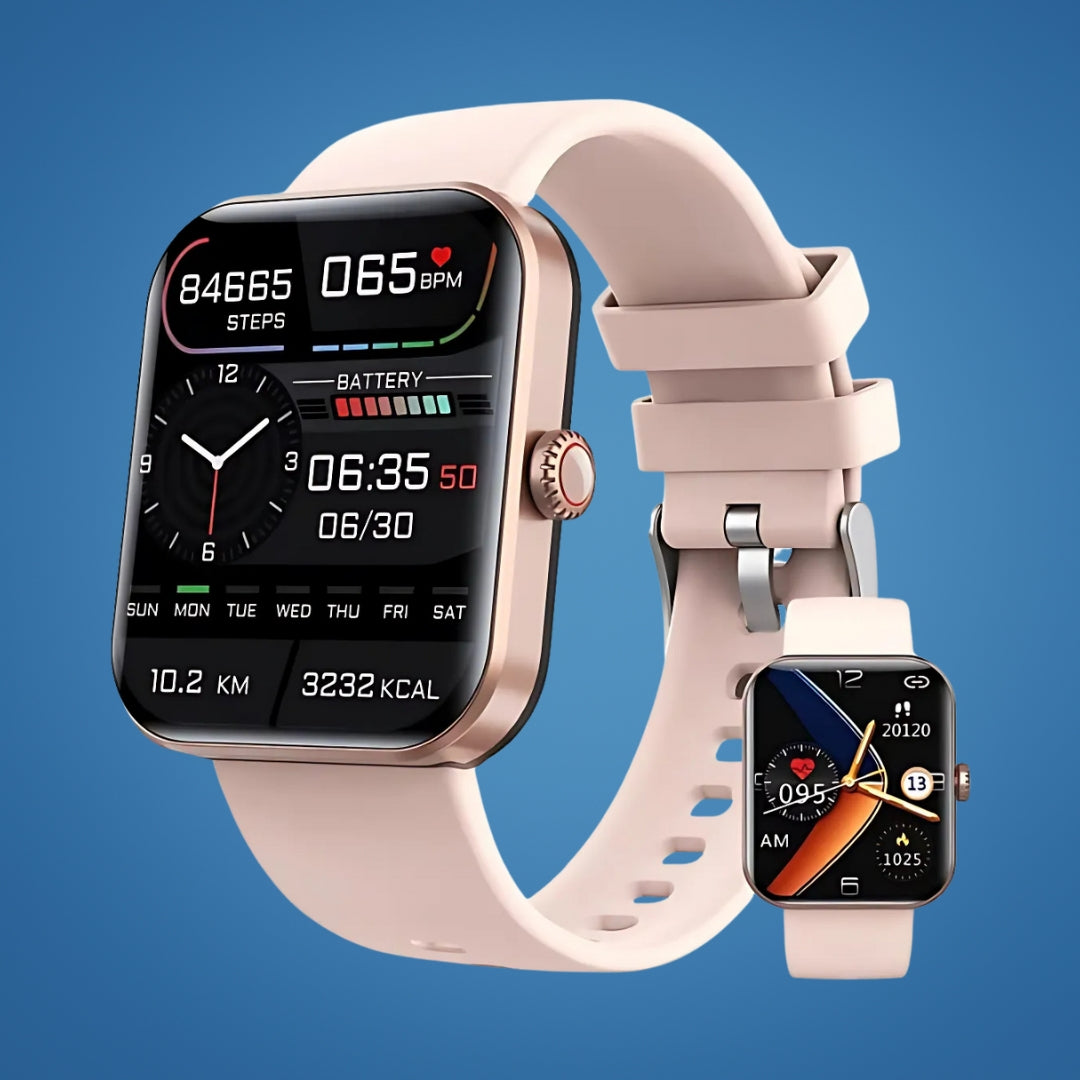 Health Monitoring Smartwatch with Blood Glucose, Heart Rate, Sleep Tracking, IP67, 7-Day Battery