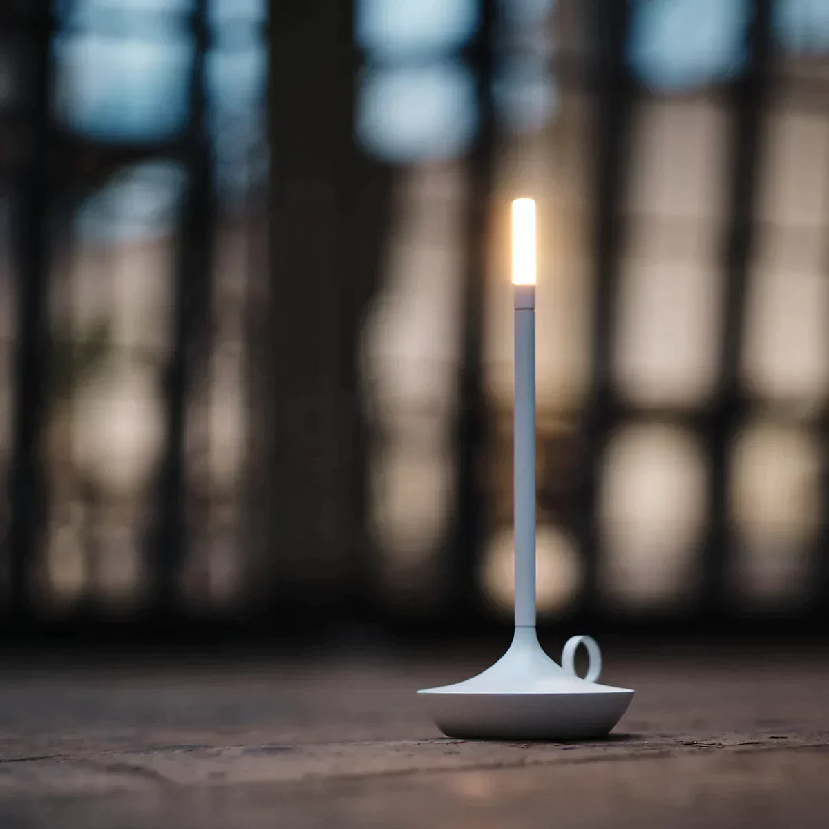 Rechargeable LED Candlestick Lamp | Adjustable Dimming & Warm Light | Aluminum Alloy | Long Battery Life
