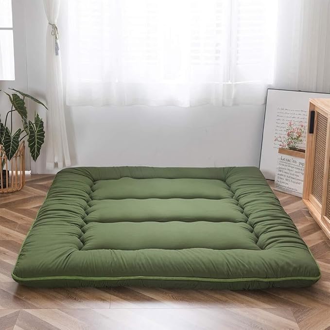 Foldable Tatami Mattress Pad, 4-Inch Thick Floor Bed for Adults & Kids