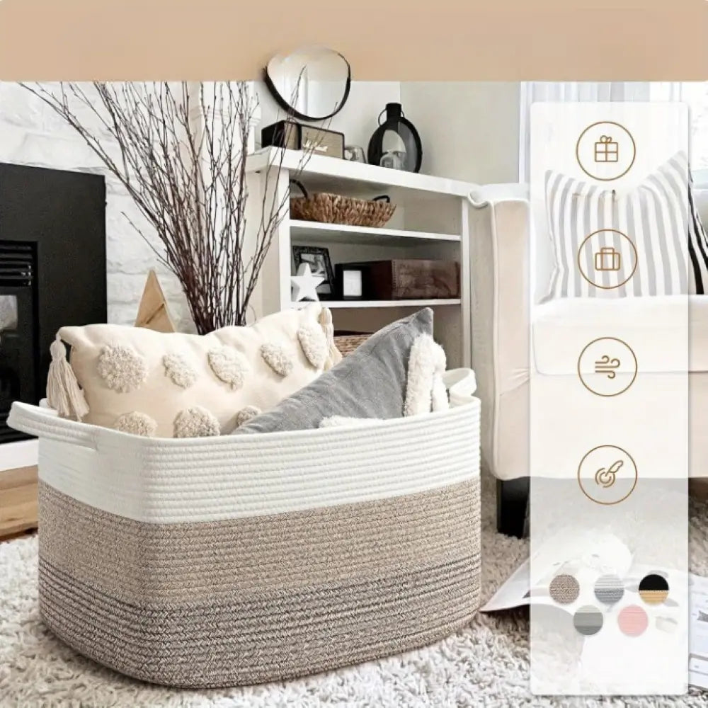 Spacious 55L Versatile Storage Basket