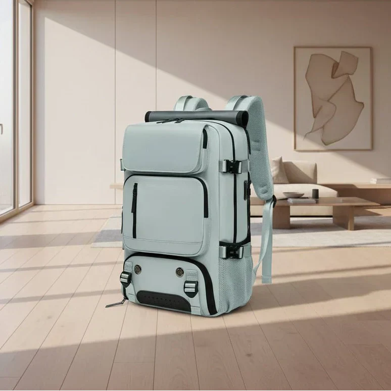 AquaShield Pro Large Travel Backpack with USB Charging Port