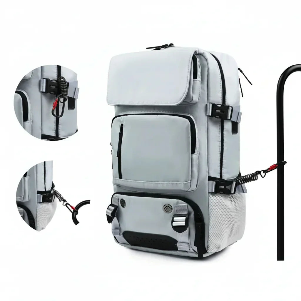 AquaShield Pro Large Travel Backpack with USB Charging Port