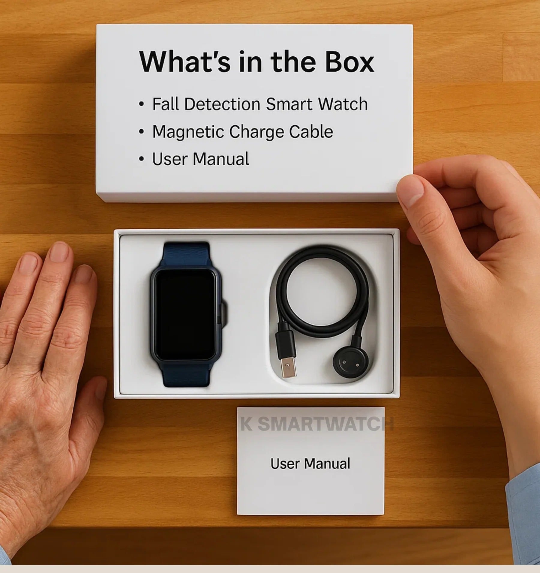 Smartwatch for Seniors with GPS Tracking and Fall Detection Features