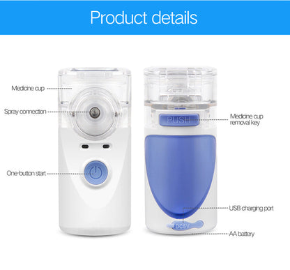 3-in-1 Portable Ultrasonic Mesh Nebulizer