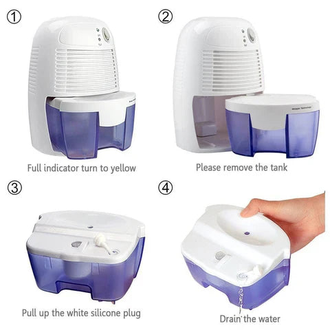 Compact Home Dehumidifier for Basement, Garage, and Crawl Spaces