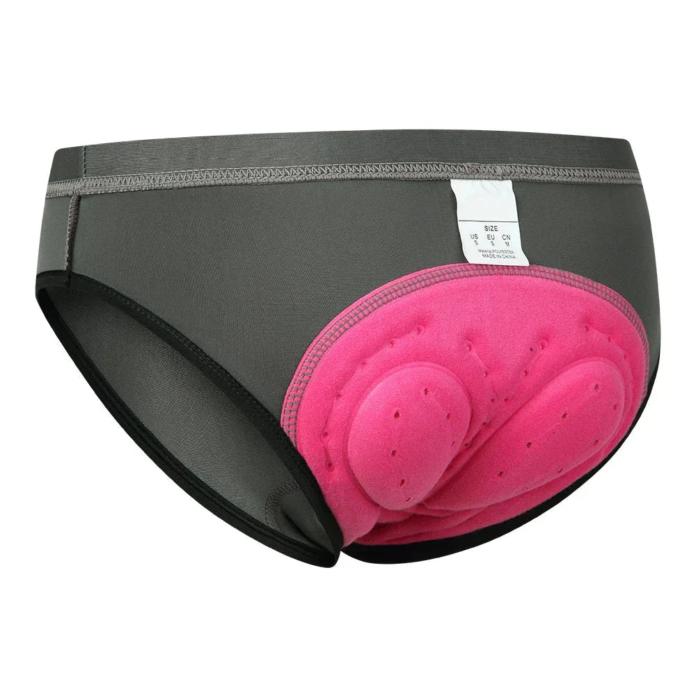 Women’s Padded Cycling Underwear | Integrated Silicone Cushion | Breathable Fabric | Comfortable Fit