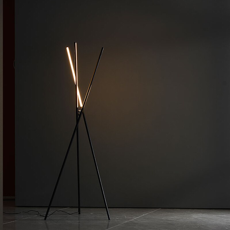 Taavita Floor Lamps | Modern, Aluminum, Minimalist, 3-Pronged Vertical, LED Floor Lamps