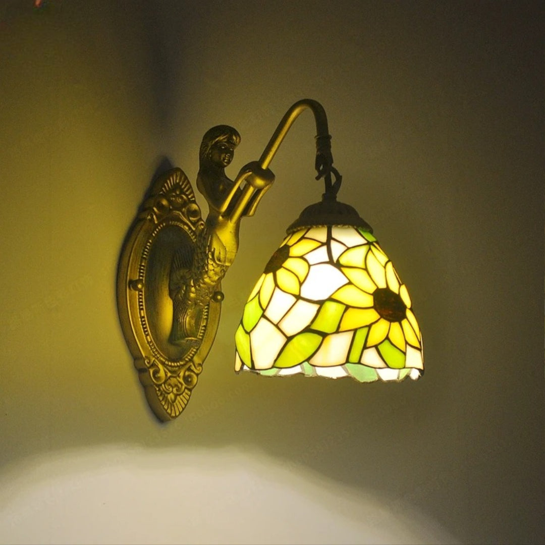 Enchanting Mermaid Glass LED Wall Light for Home Decor