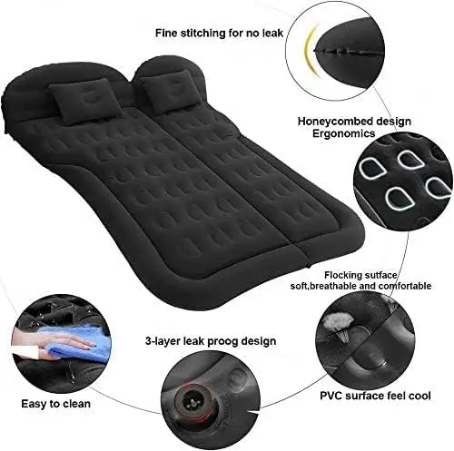 Inflatable Portable Car Mattress – Sturdy Foldable Bed for Travel