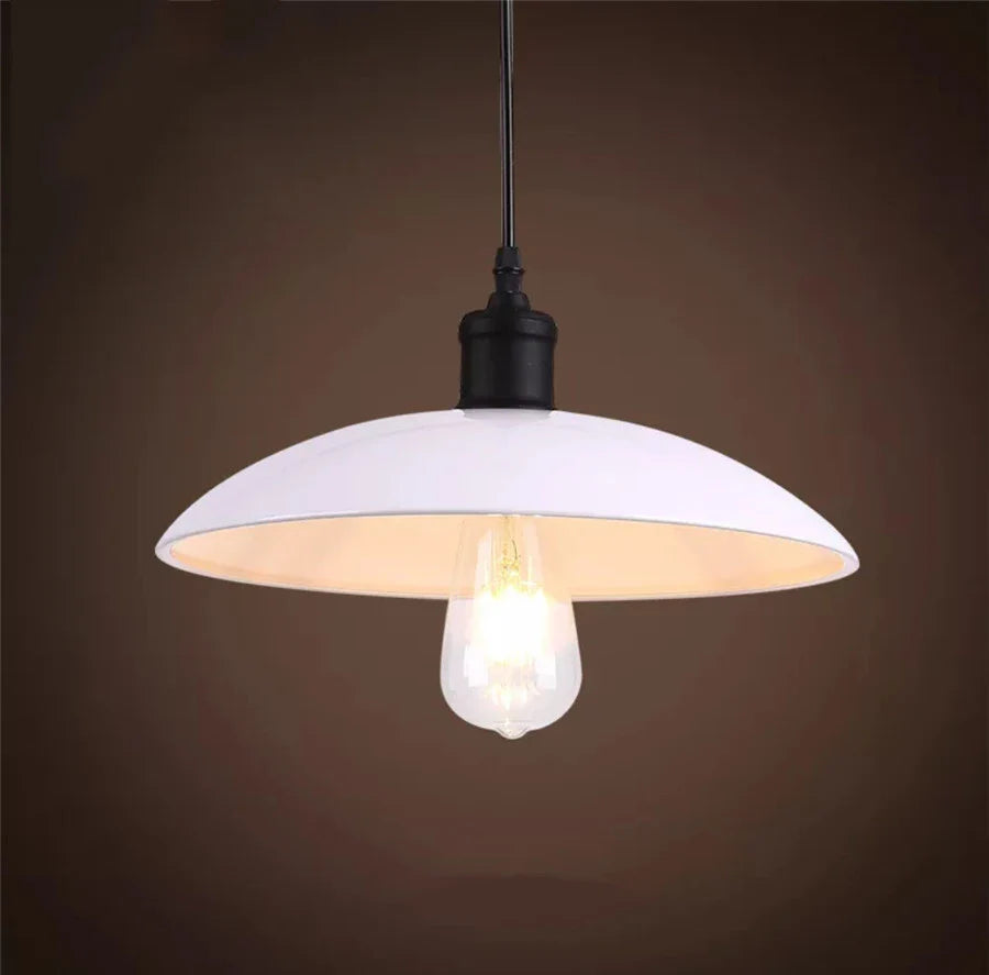 Rustic Charm Pendant Light - Iron Hanging Lamp for Home Decor