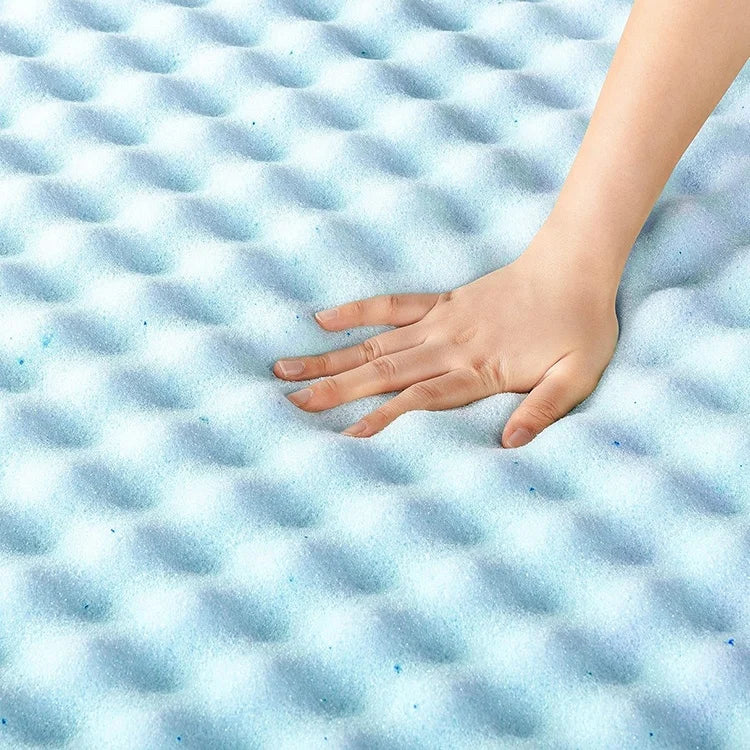 Memory Foam Mattress Topper with Gel Infusion – Pressure Relief Design