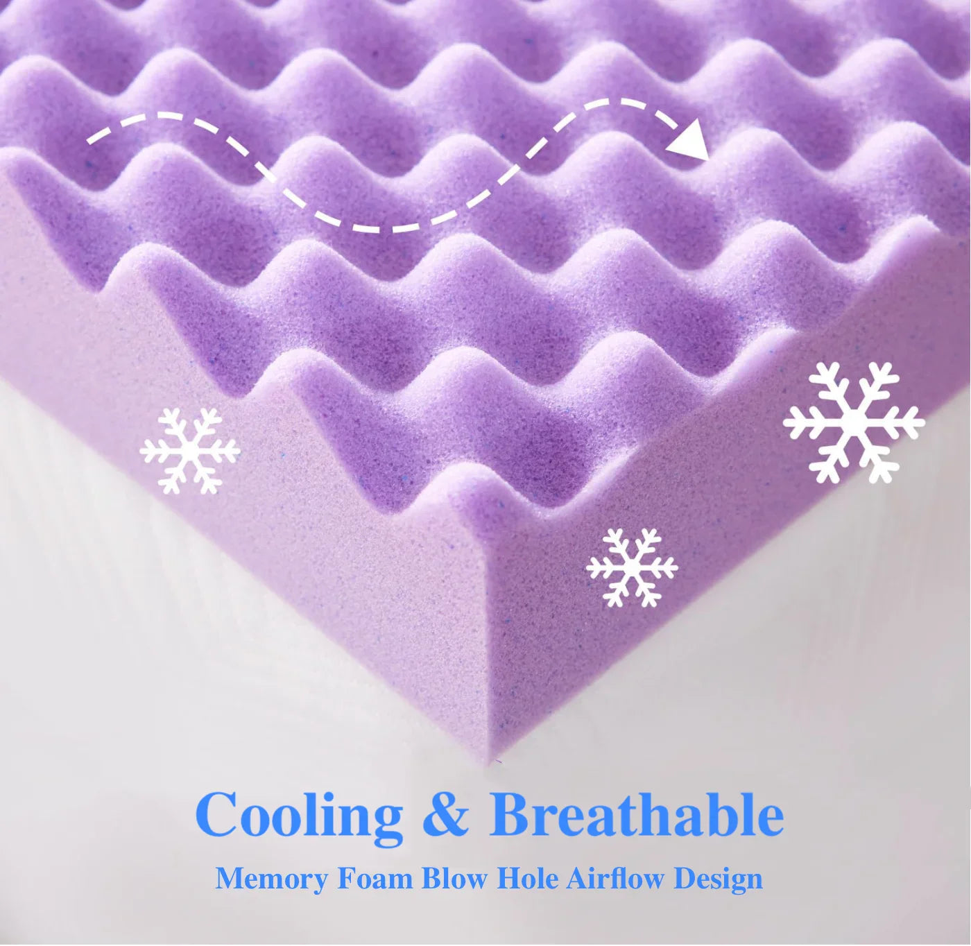 Memory Foam Mattress Topper with Gel Infusion – Pressure Relief Design