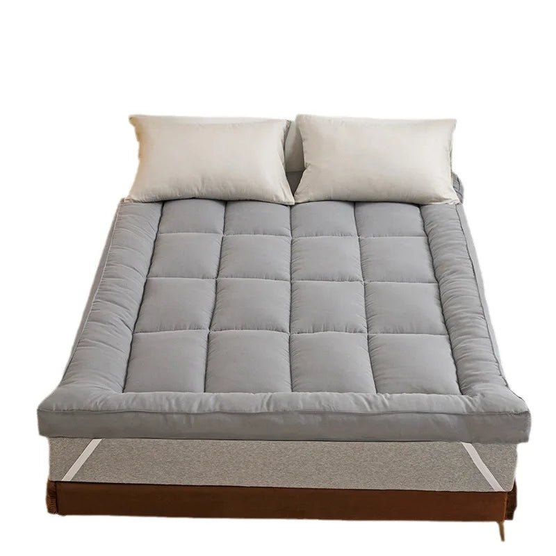 Foldable Mattress Topper with Non-Slip Foam & Microfiber Cover for Comfort