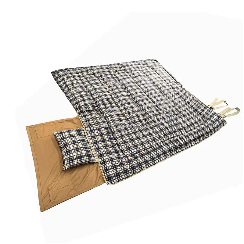 Waterproof Sleeping Bag with Pillow & Flannel Lining – 3-Season, Lightweight