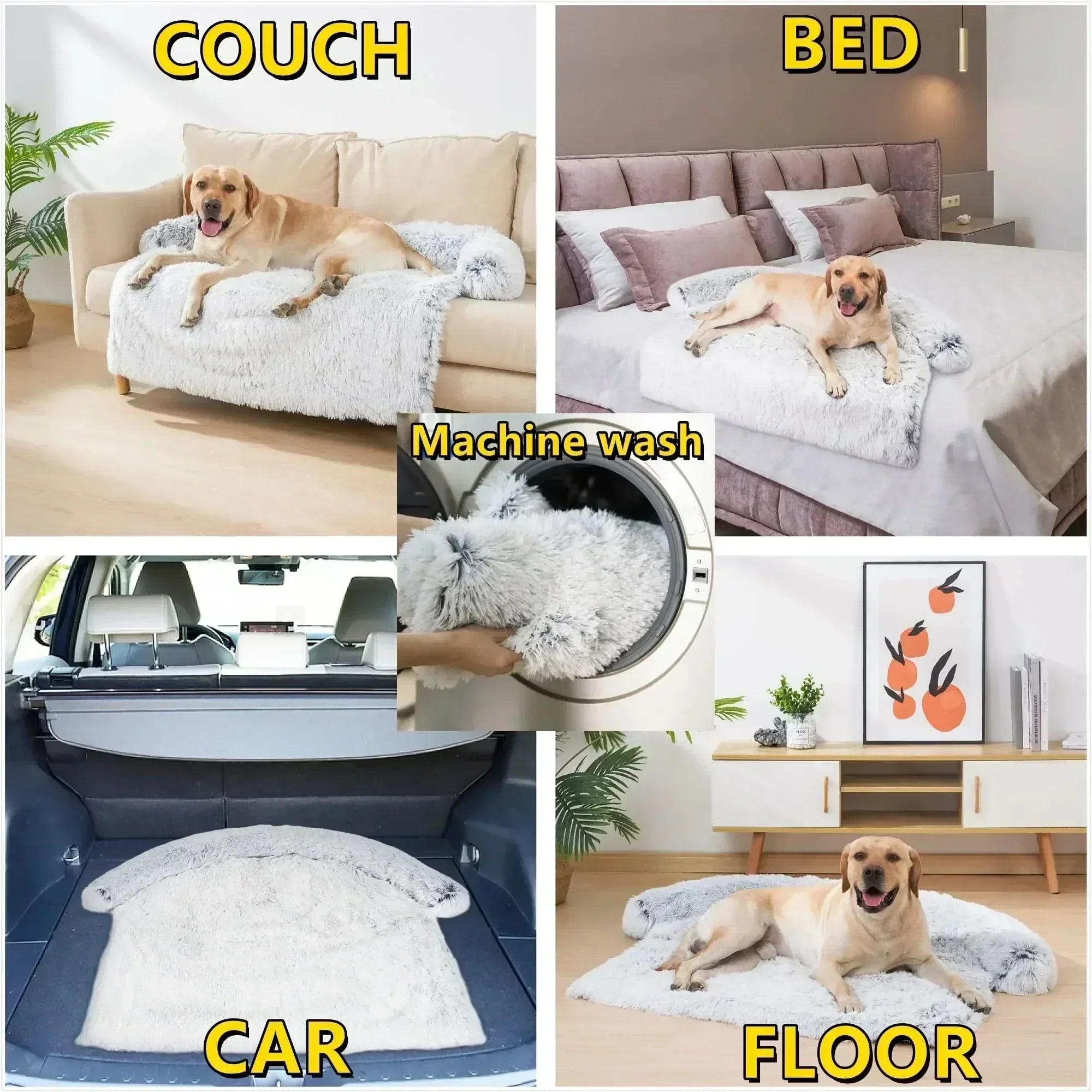 SnuggleNest Premium Pet Blanket: Washable Comfort for Your Furry Friend